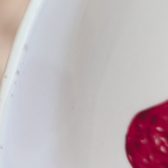 SANTA ANITA Red Anthurium Flower of Hawaii Fruit Bowl - Picture 4 of 5